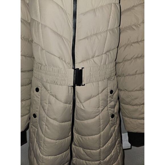 NWT! Jessica Simpson Women's Winter Coat Tan Packable Quilted Puffer 2XL - Picture 4 of 12